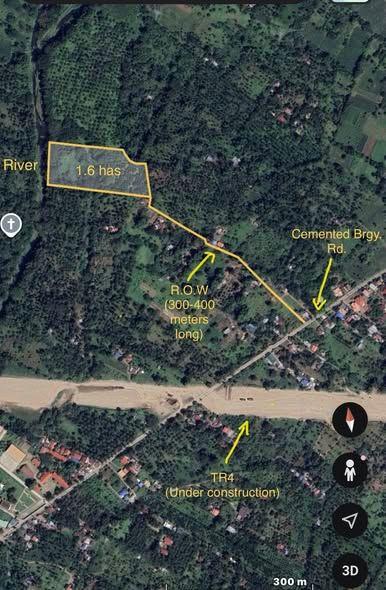 1.6 Hectare Titled Farm Lot with River Access - Tiaong, Quezon